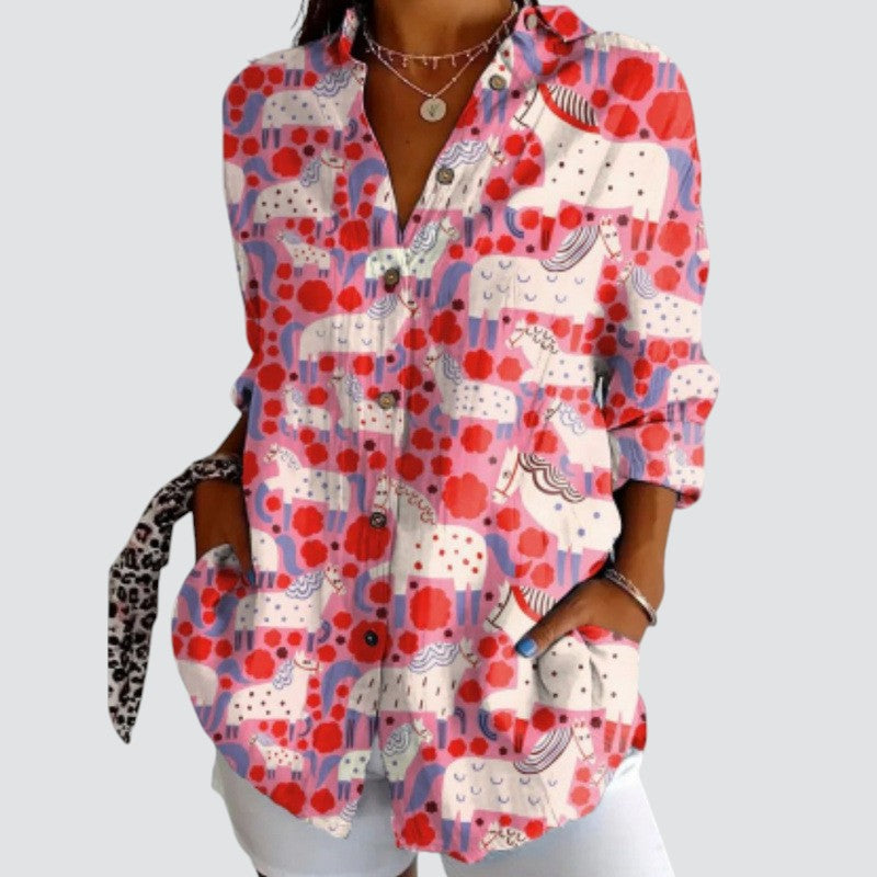 Basha™ - Farverig bluse til enhver lejlighed