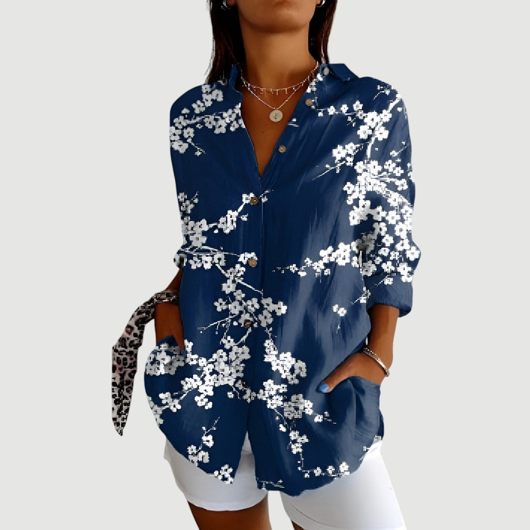 Greta™ - Farverig bluse til hverdag