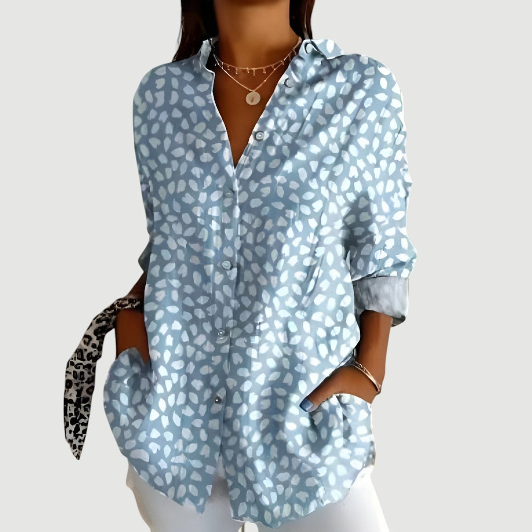 Cyril™ - Bluse med farverigt design