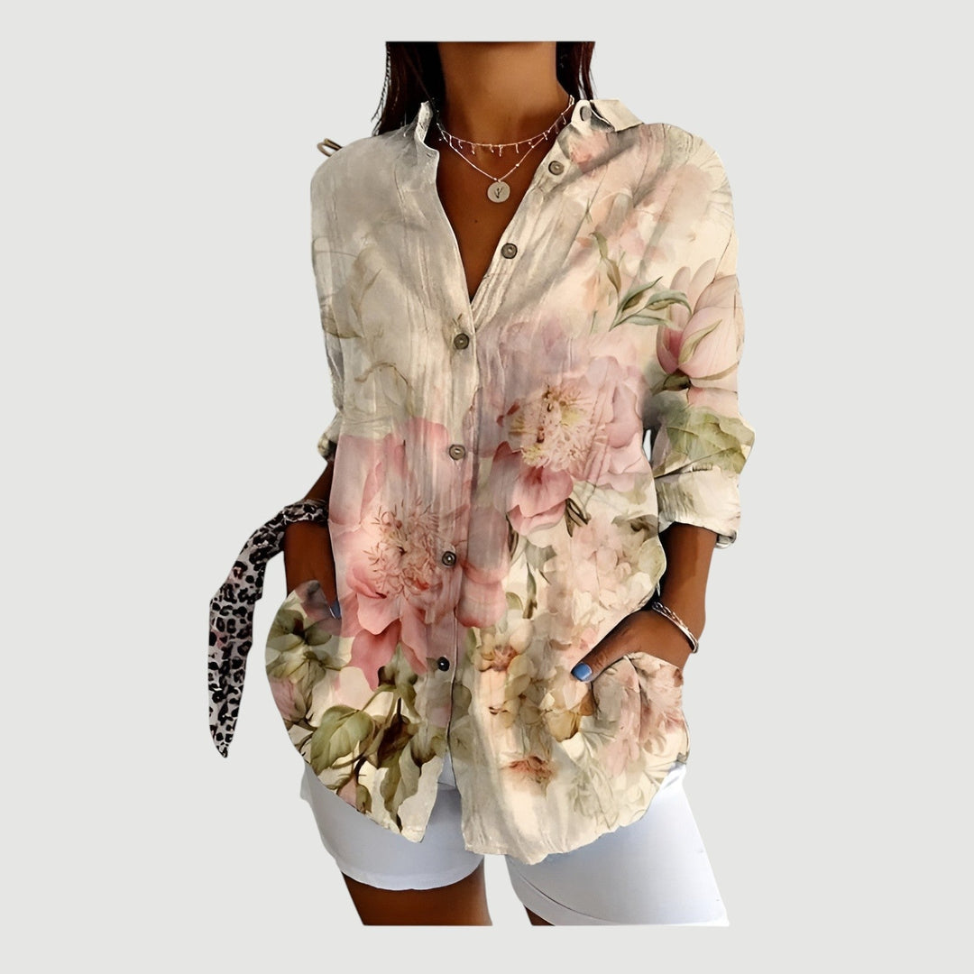 Ever™ - Farverig bluse til hverdagen