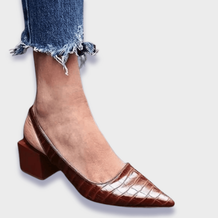 Silja™ - Ortopædiske pumps i læderimitation