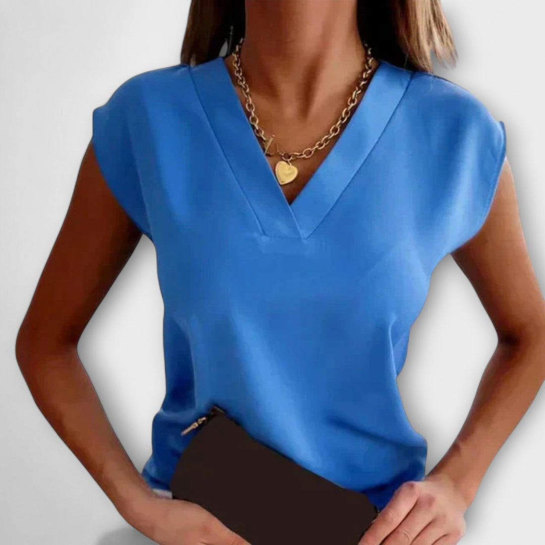 Vika™ - V-hals Sommerbluse