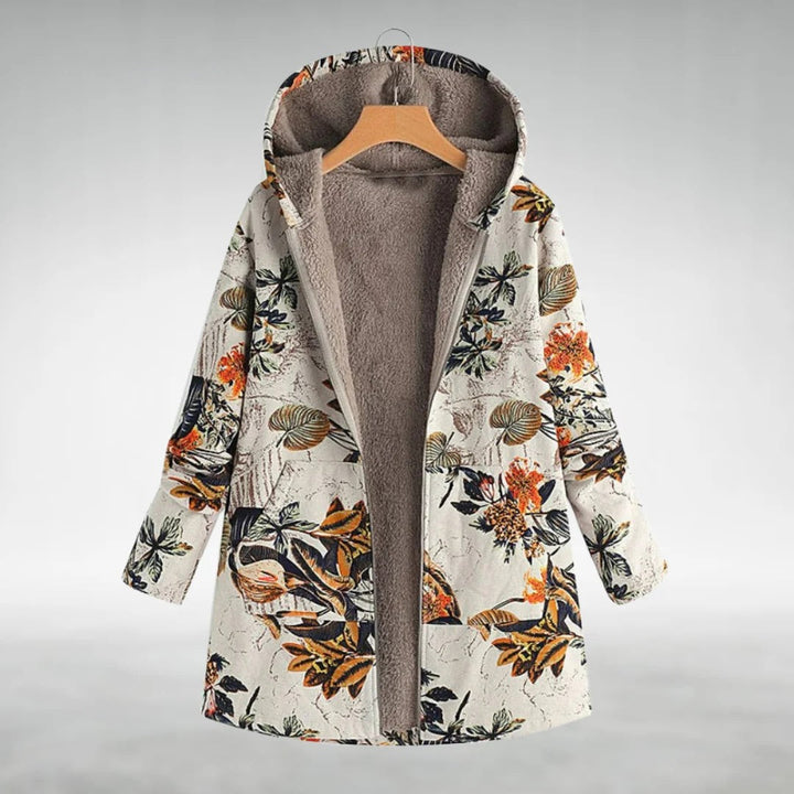 Emma™ | Stilfuld Blomstret Fleecejakke