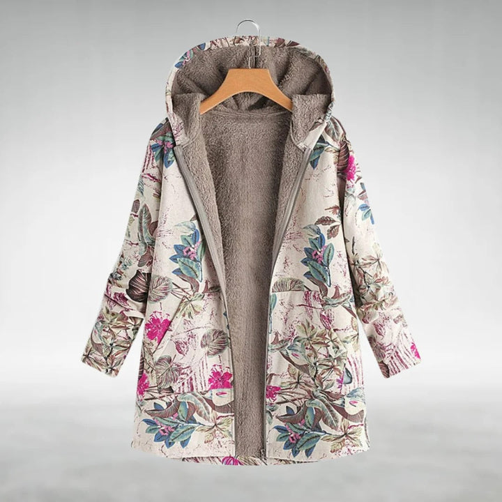 Emma™ | Stilfuld Blomstret Fleecejakke