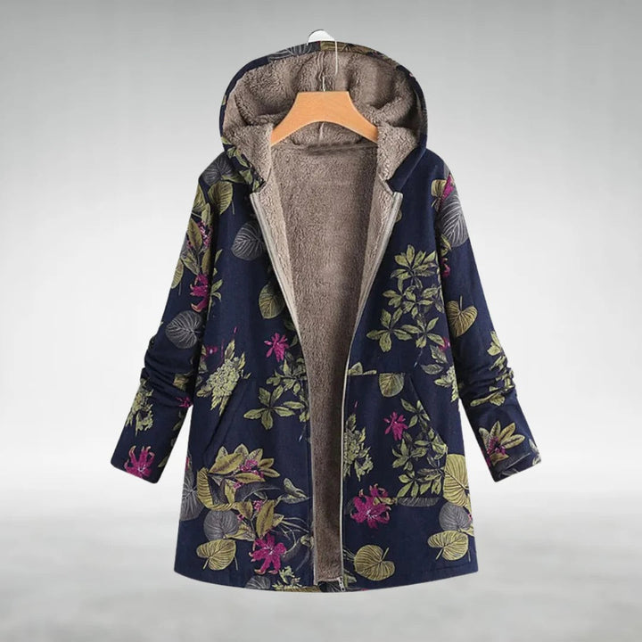 Emma™ | Stilfuld Blomstret Fleecejakke