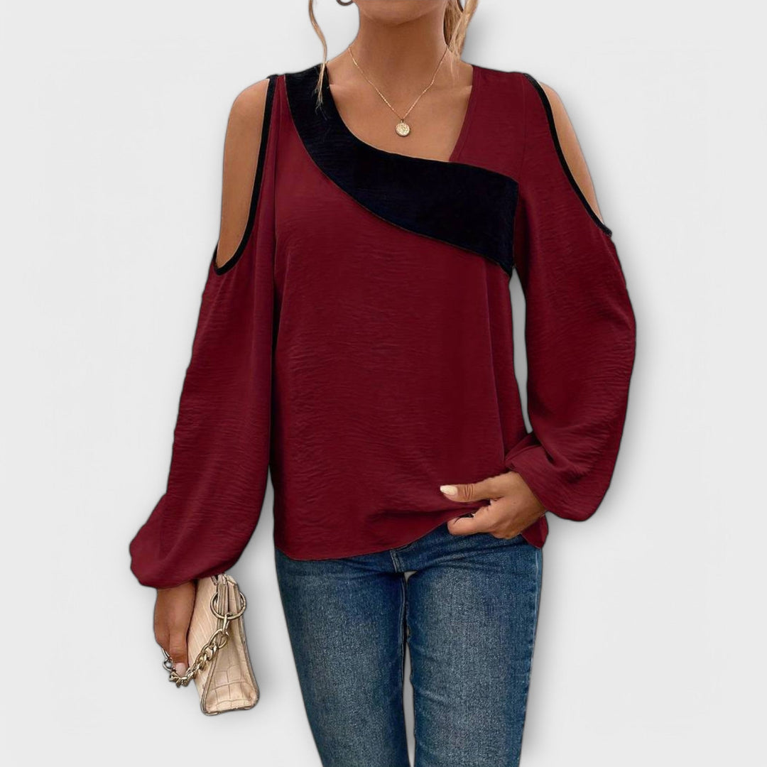 Cheryl™ - Bluse med firkantet udskæring